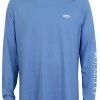Aftco Yurei Performance Long Sleeve Shirt - Nautical Blue Heather - M