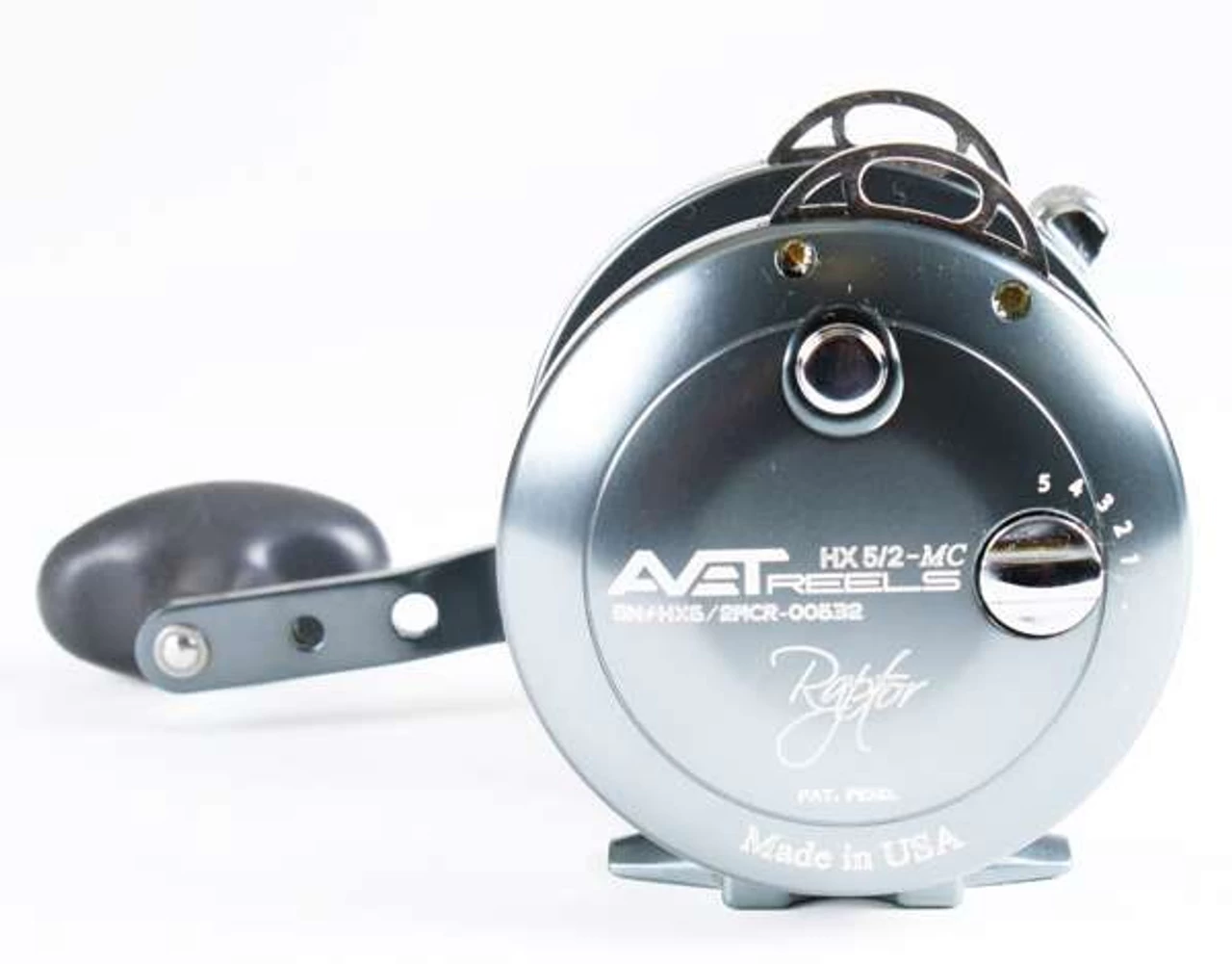 Avet HX 5/2 MC Raptor Two-Speed Lever Drag Casting Reel Gunmetal 1 Avet HX 5/2 MC Raptor Two-Speed Lever Drag Casting Reel Gunmetal