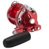 Avet HXW Raptor 3-Speed Lever Drag Casting Reel- Red