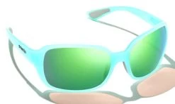 Bajio Balam Sunglasses - Cenote Blue Gloss Frame/Grey Glass Lens