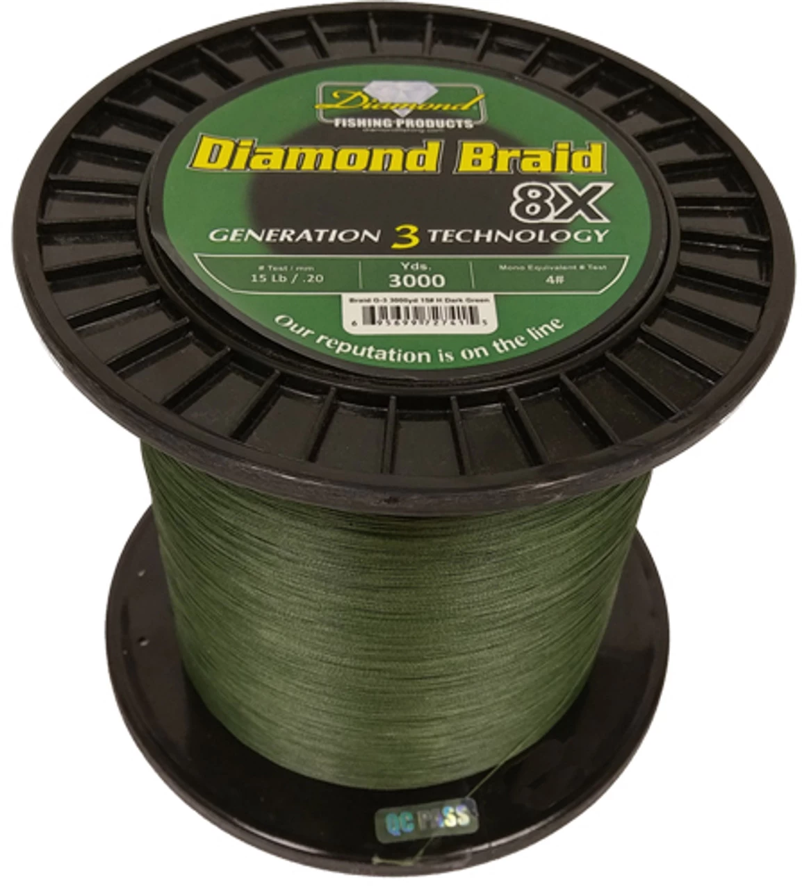 Diamond Braid Generation III 8X Braided Line - Green 1 Diamond Braid Generation III 8X Braided Line - Green