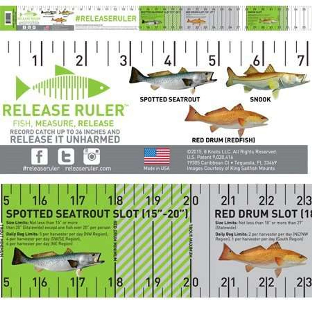 Florida Inshore Slam Release Ruler 1 Florida Inshore Slam Release Ruler