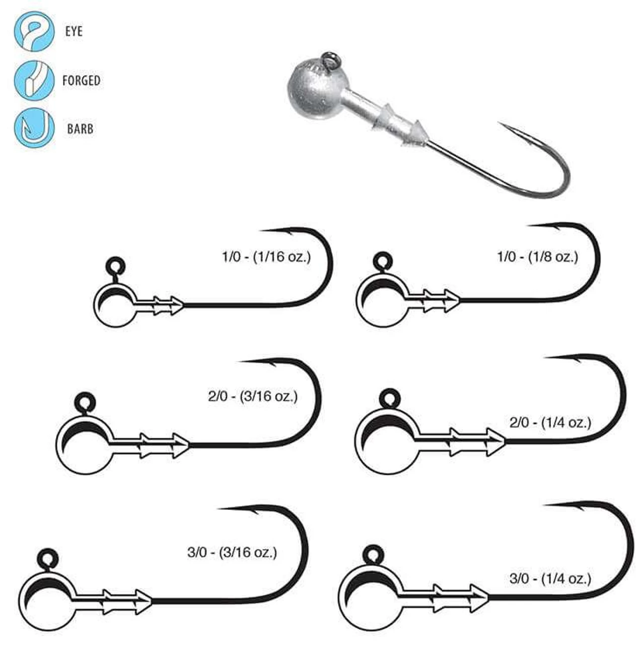Gamakatsu Round 26 Jig Head 2 Gamakatsu Round 26 Jig Head - Image 2