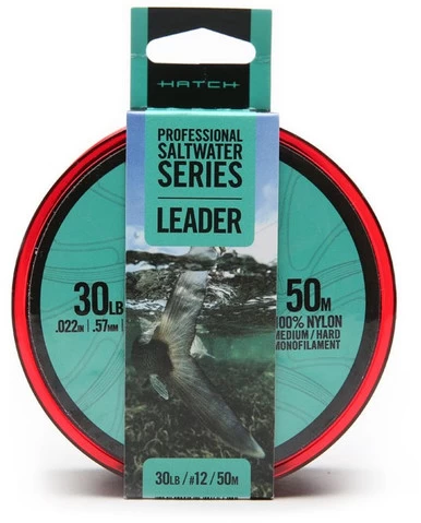 Hatch Professional Saltwater Series Med/Hard Monofilament Leader - 50M 1 Hatch Professional Saltwater Series Med/Hard Monofilament Leader - 50M