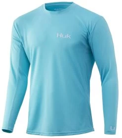 Huk Icon X Long Sleeve Shirt - Blue Radiance - 2X-Large