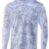 Huk Icon X Mossy Oak Fracture Long Sleeve Shirt - Drift - Medium