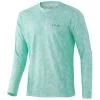 Huk Icon X Running Lakes Long Sleeve Shirt - Beach Glass - Large