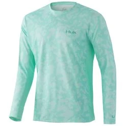 Huk Icon X Running Lakes Long Sleeve Shirt - Beach Glass - Large