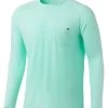 Huk Waypoint Long Sleeve Shirt - Beach Glass - X-Large