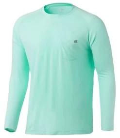 Huk Waypoint Long Sleeve Shirt - Beach Glass - X-Large