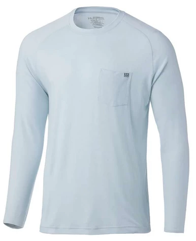 Huk Waypoint Long Sleeve Shirt - Oyster - 2X-Large 1 Huk Waypoint Long Sleeve Shirt - Oyster - 2X-Large