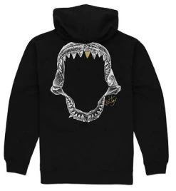 Jetty Jaws Pullover Sweatshirt - Black - Medium