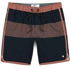 Jetty Session Short - 17in Outseam - Graphite/Salmon - Medium