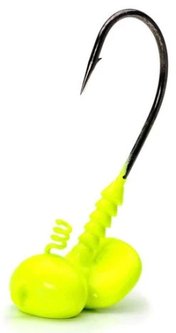 MegaStrike ShakE2 Pro Series Shakey Head Jigs 2pk 1oz 6/0 C Chartreuse