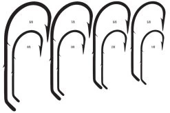 Mustad 3400-BN OShaughnessy Hook -Fishing Gear Store mustad 3400 bn black nickel oshaughnessy hook 06189.1661544749