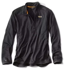 Orvis Horseshoe Hills 1/4 Zip Fleece - Black - 2X-Large