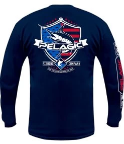 Pelagic Patriot Marlin Long Sleeve T-Shirt