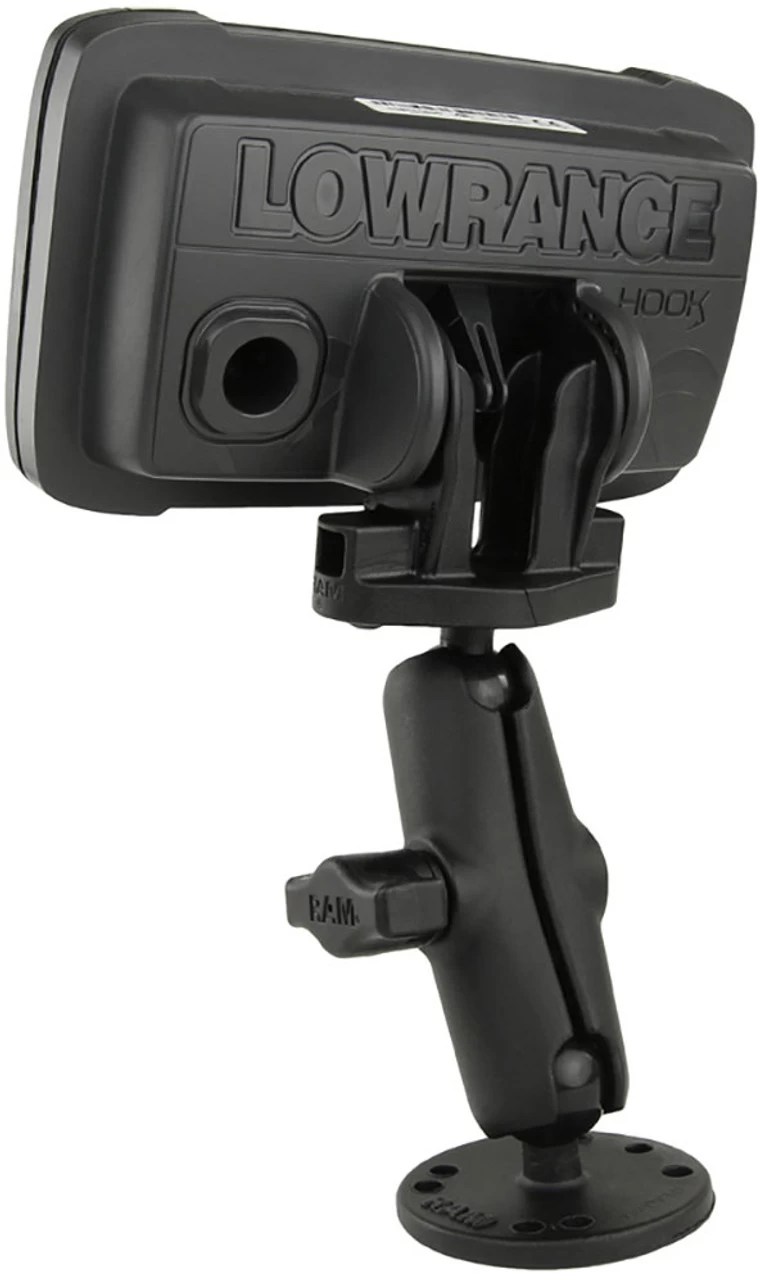 RAM MOUNTS RAM Double Ball Mount For Lowrance Hook2 Series - B Size - 1 In. 3 RAM MOUNTS RAM Double Ball Mount For Lowrance Hook2 Series - B Size - 1 In. - Image 3