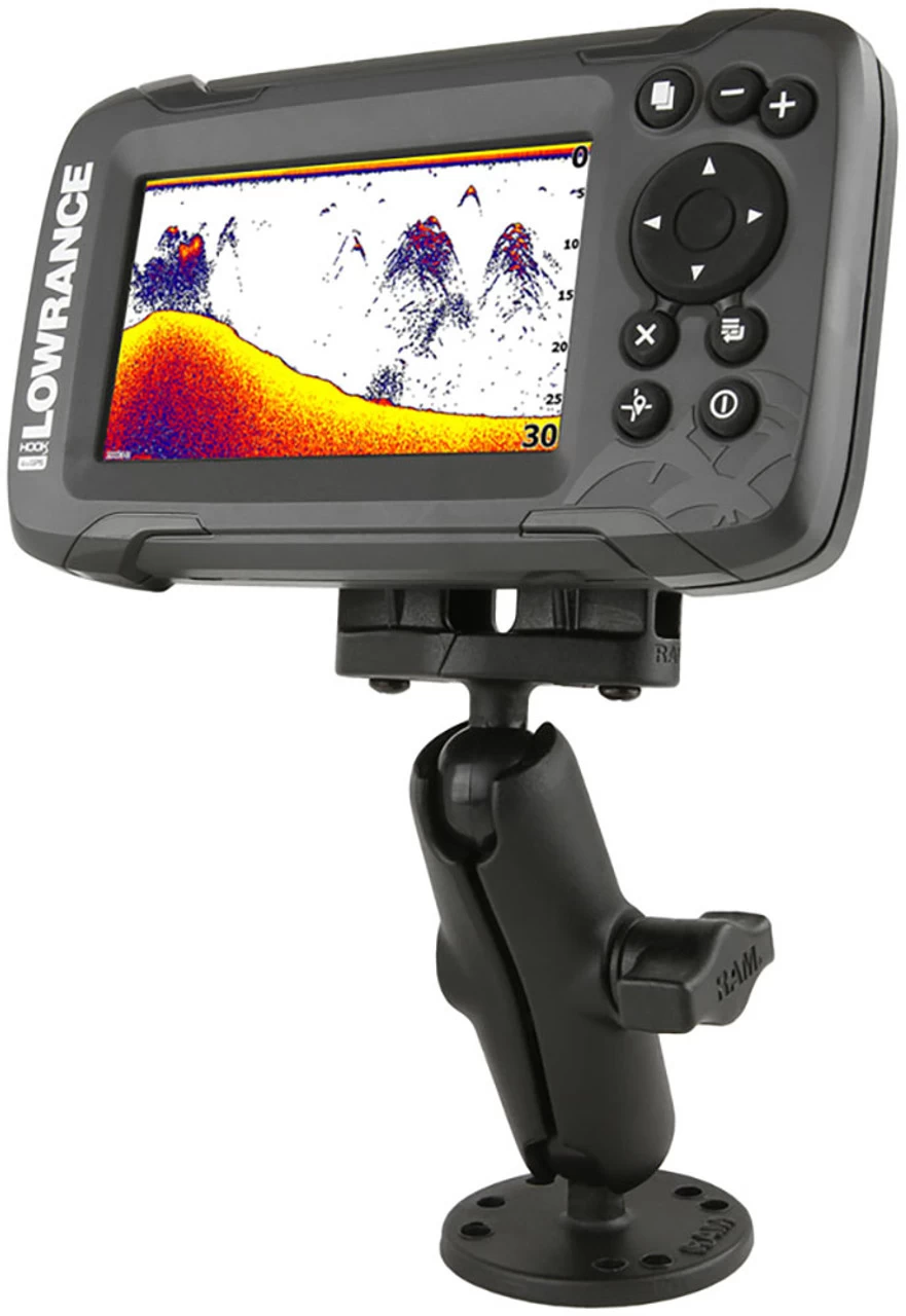 RAM MOUNTS RAM Double Ball Mount For Lowrance Hook2 Series - B Size - 1 In. 4 RAM MOUNTS RAM Double Ball Mount For Lowrance Hook2 Series - B Size - 1 In. - Image 4