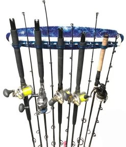 Reel Salty Waterproof 10 Fishing Rod Wall/Ceiling Storage Rack -Fishing Gear Store reel salty waterproof 10 fishing rod wall ceiling storage rack 81801.1651418514