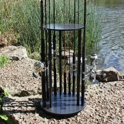 Rush Creek Creations 17 Rod Round Spinning Storage Rack -Fishing Gear Store rush creek creations 17 spinning rod storage floor rack 51304.1651237220
