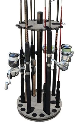Rush Creek Creations 24 Rod Spinning Storage Floor Racks