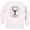 Salty Crew Fishstone Long Sleeve Tech T-Shirt - White