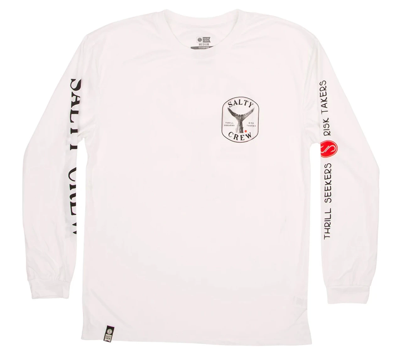 Salty Crew Fishstone Long Sleeve Tech T-Shirt - White 2 Salty Crew Fishstone Long Sleeve Tech T-Shirt - White - Image 2