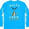 Salty Crew Tailed Long Sleeve Tech T-Shirt - Blue - Medium