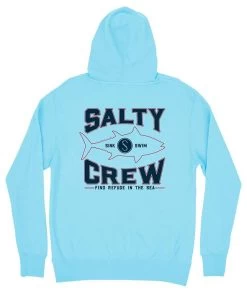 Salty Crew Tight Lines Fleece - Light Blue - Small