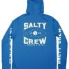 Salty Crew Tight Lines Hooded Sunshirt - Royal - Small