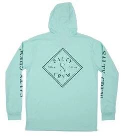 Salty Crew Tippet Pocket Hood Tech Tee - Seafoam - X-Large