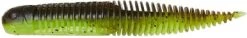 Savage Gear Ned Dragontail Slug - 3in - Green Pumpkin Chartreuse