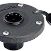 Scotty 344-BK Round Flush Deck Mount W/ Splash Cover