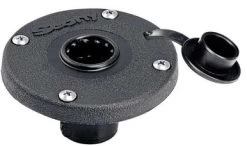 Scotty 344-BK Round Flush Deck Mount W/ Splash Cover
