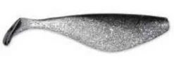 Sea Striker Got-Cha 3 Shad Bodies 15 Pack Clear/Silver Flake/Black