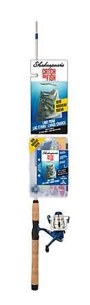 Shakespeare CMF2LAKEPOND Catch More Fish Lake/Pond Spinning Rod 1 Shakespeare CMF2LAKEPOND Catch More Fish Lake/Pond Spinning Rod