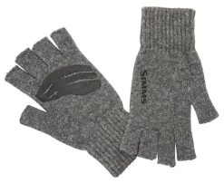 Simms Wool Half Finger Mitt - Steel