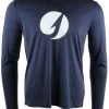 TackleDirect Hook Logo Mens Performance LS Shirt - Navy - Size Large