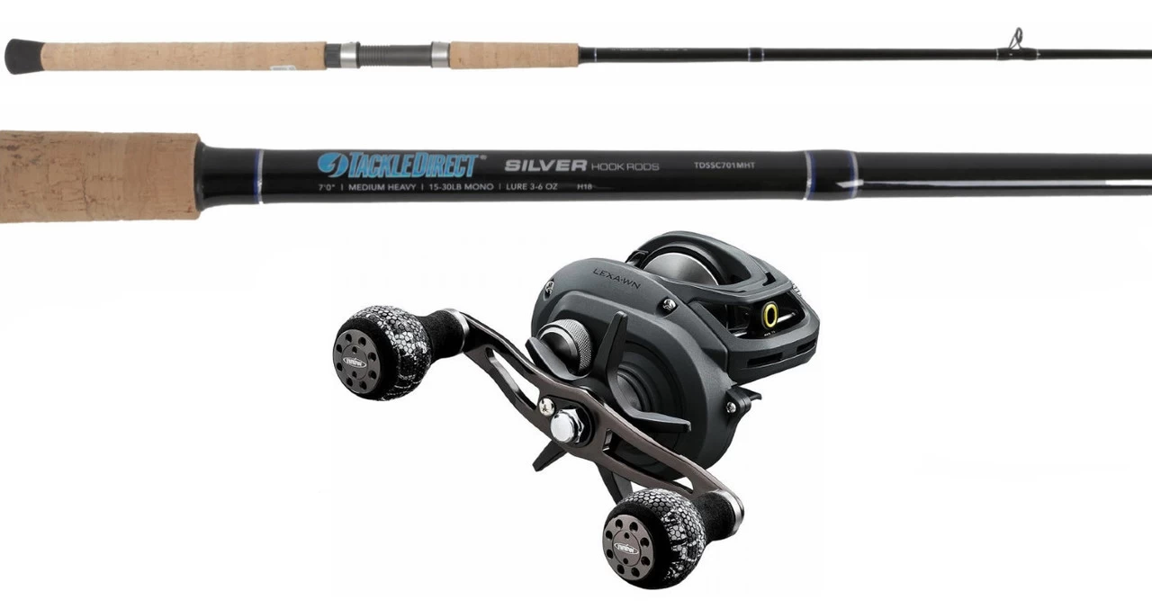 TackleDirect Silver Hook/Daiwa LX-WN300HSL Lexa WN Baitcasting Combo 1 TackleDirect Silver Hook/Daiwa LX-WN300HSL Lexa WN Baitcasting Combo