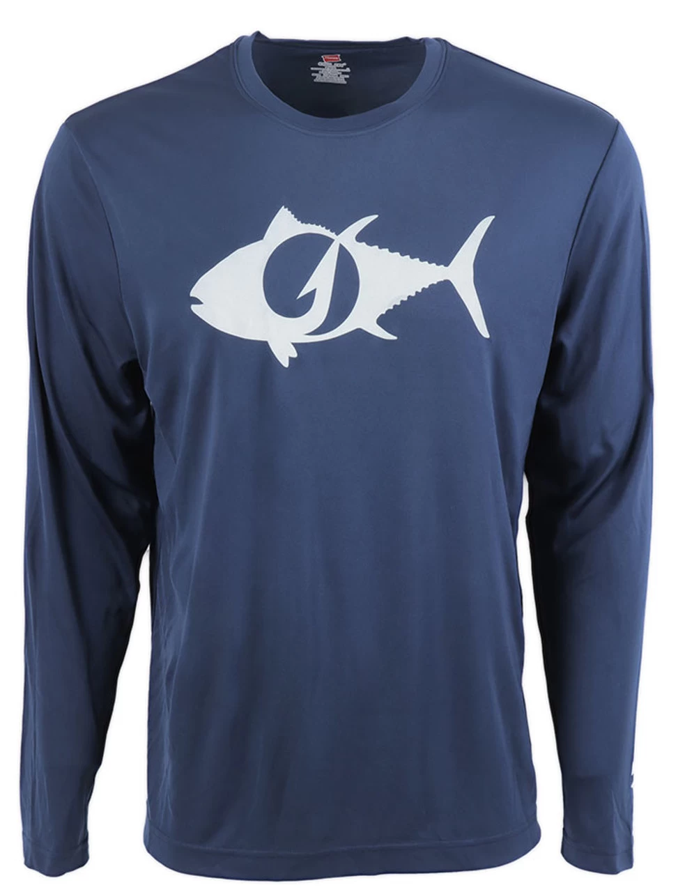 TackleDirect Tuna Logo Mens Performance LS Shirt - Navy - 3X-Large 1 TackleDirect Tuna Logo Mens Performance LS Shirt - Navy - 3X-Large